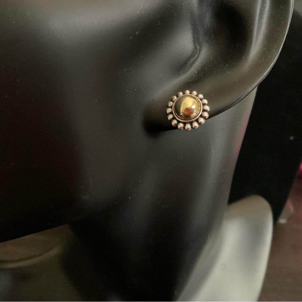 LAGOS Gold Beaded Stud Earrings